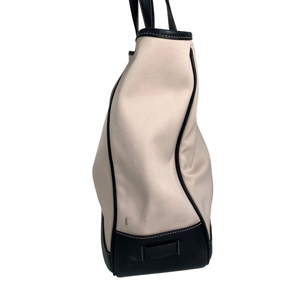 Vintage COACH Hampton Tote Bag Canvas Leather 7707 w/ Hang Tag - Picture 4 of 13